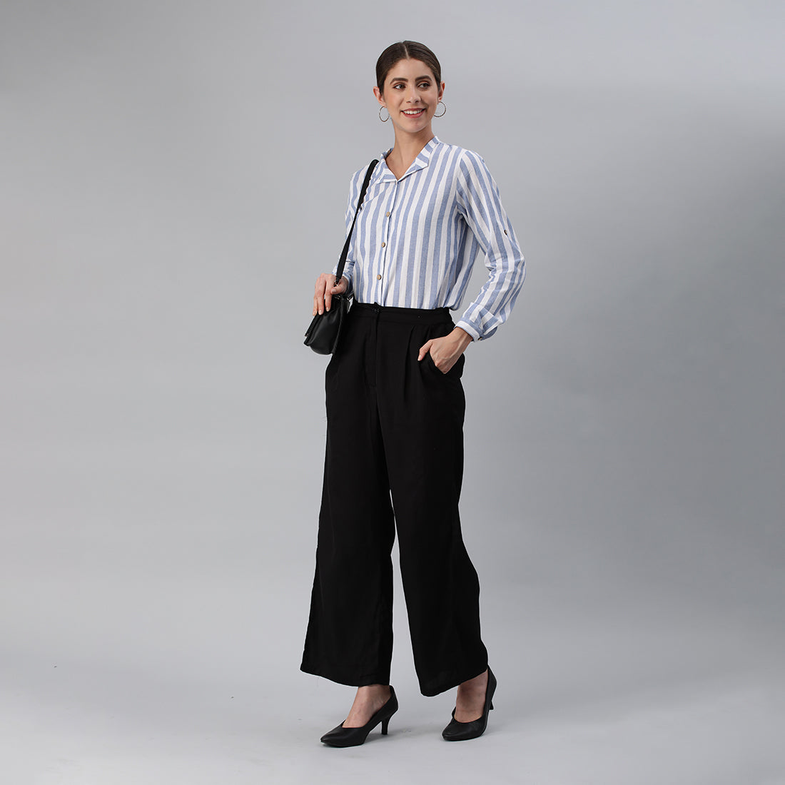 striped long sleeve shirt#color_aqua-blue