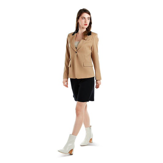 Two-Tone Lapel Blazer