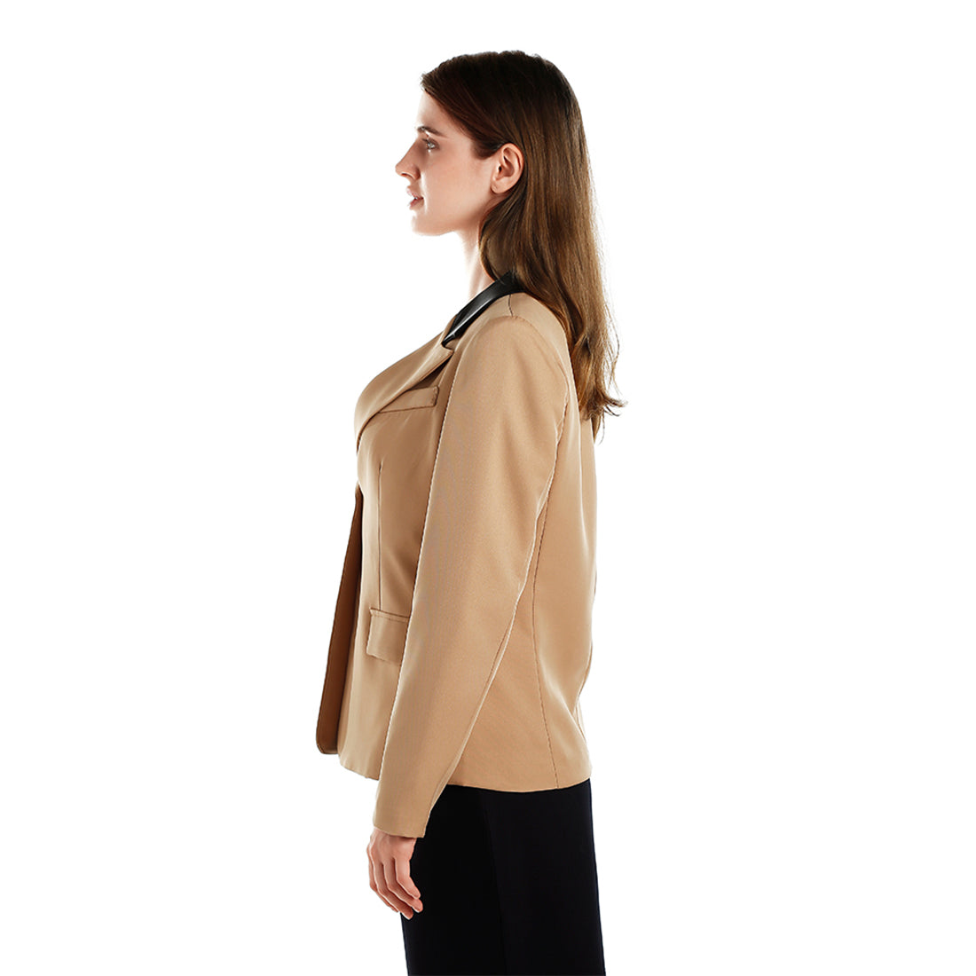 Two-Tone Lapel Blazer