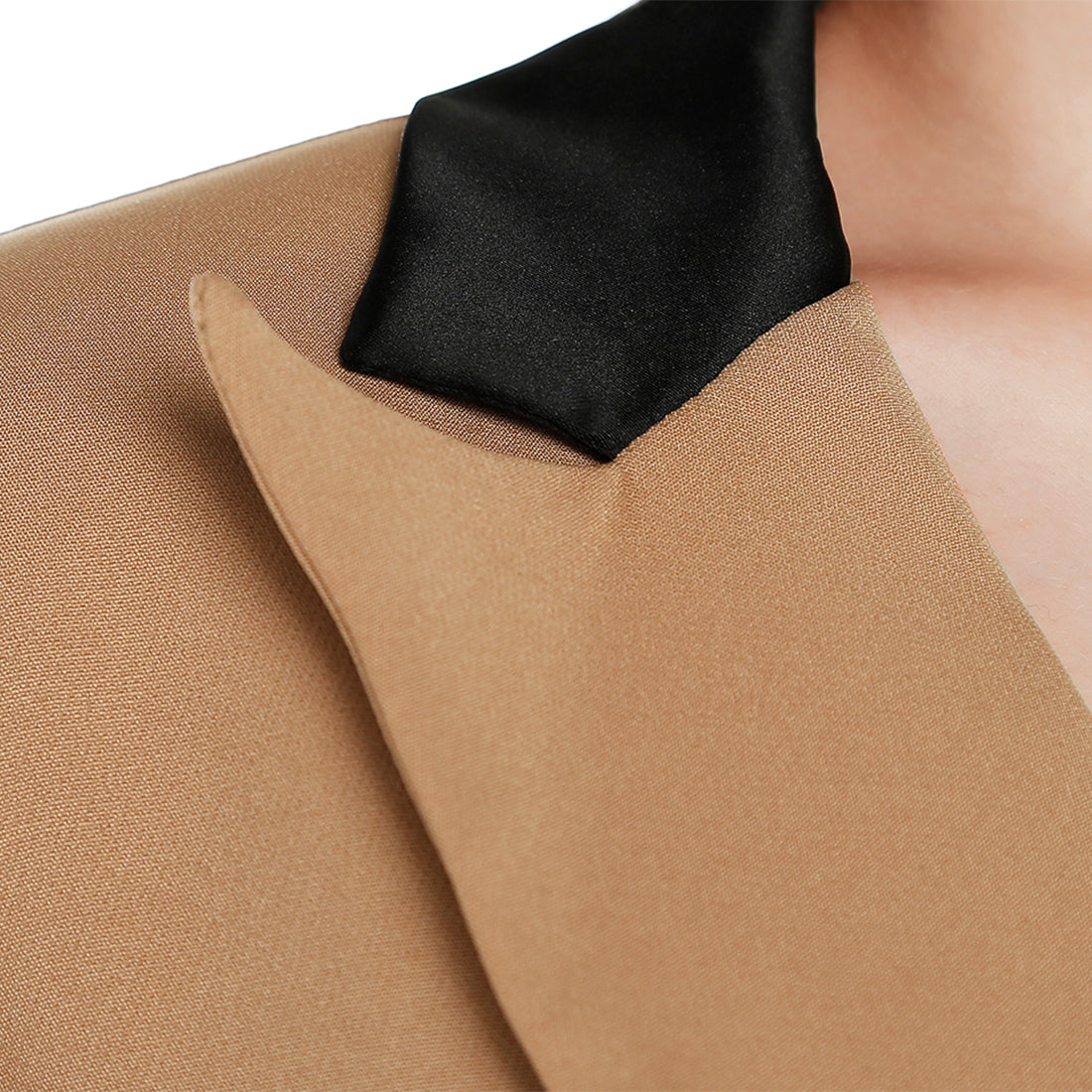 Two-Tone Lapel Blazer