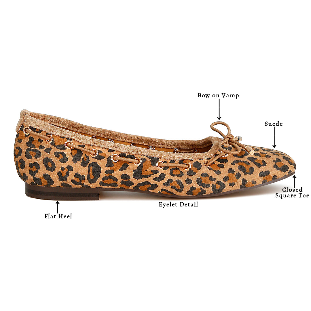 leopard drawstring bow ballerinas
#color_leopard