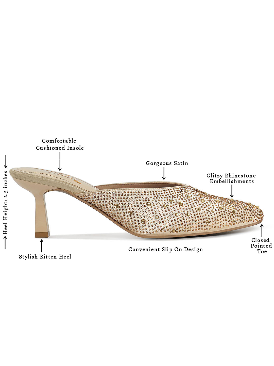 rhinestone embellished party mules#color_gold