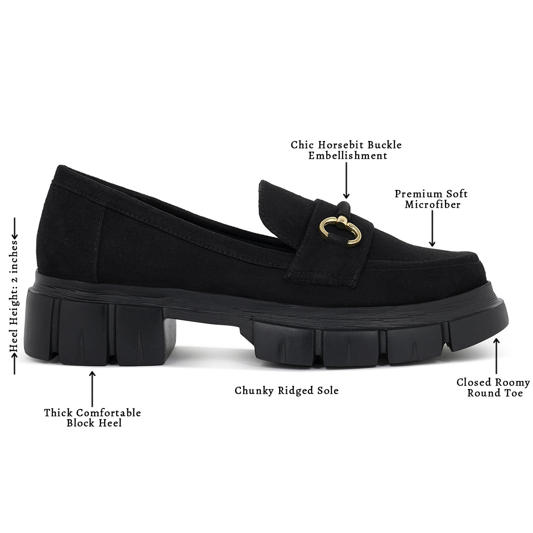 women soft microfiber chunky loafers#color_black