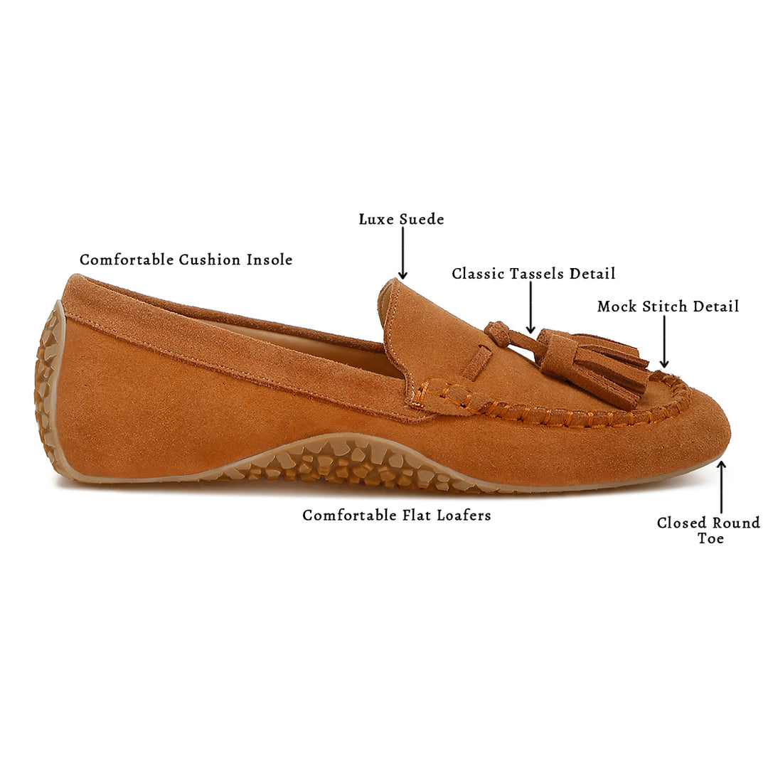 suede round toe tassel loafers
#color_tan