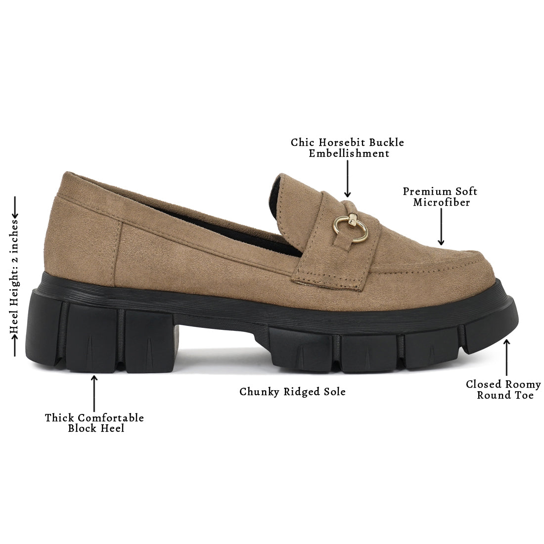 women soft microfiber chunky loafers#color_beige