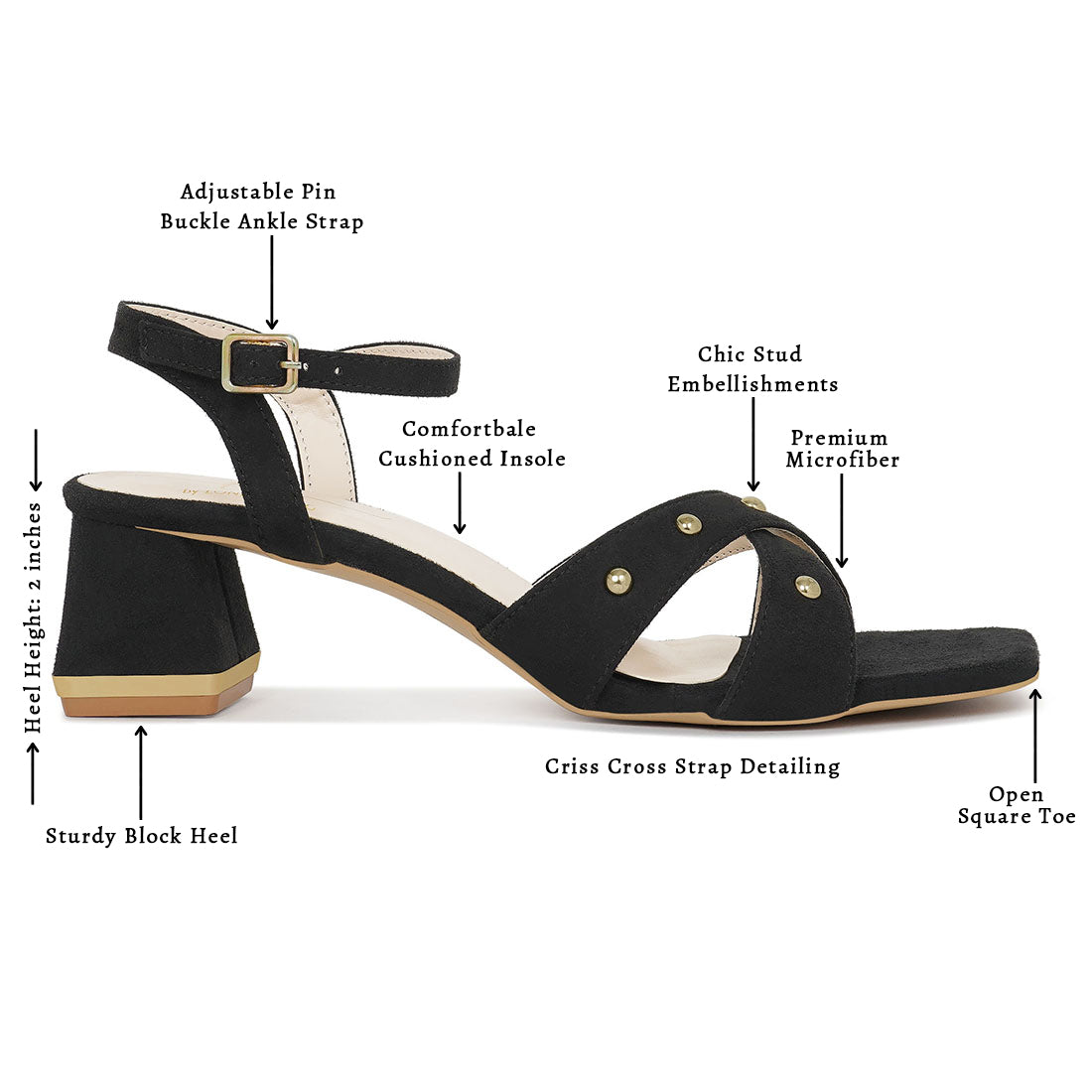 open-toe studded ankle strap sandals#color_black