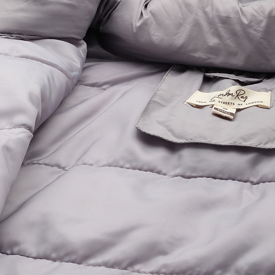 cropped down hooded jacket#color_grey