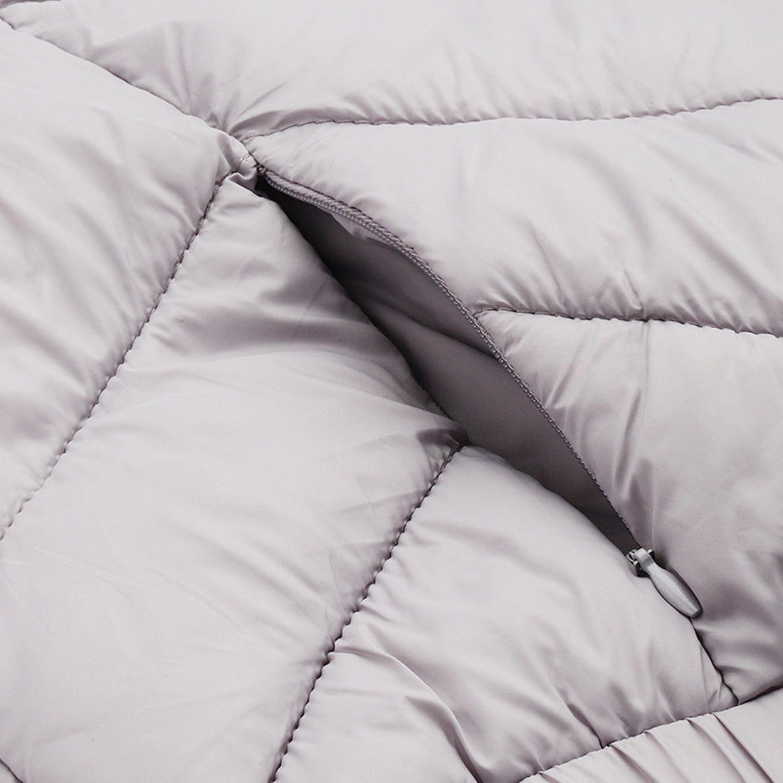 cropped down hooded jacket#color_grey