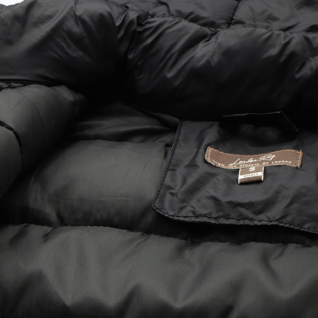 cropped down hooded jacket#color_black