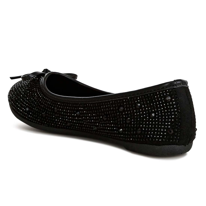 Hosana Rhinestones & Stud Embellished Ballet Flats