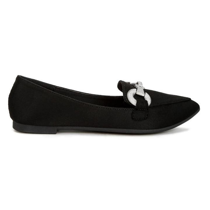 horsebit detail flexible loafers#color_black