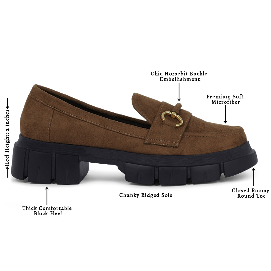 women soft microfiber chunky loafers#color_tan