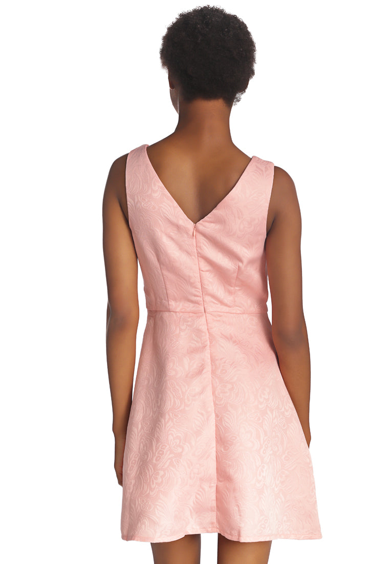 Pink Sleeveless Bodycon Mini Dress