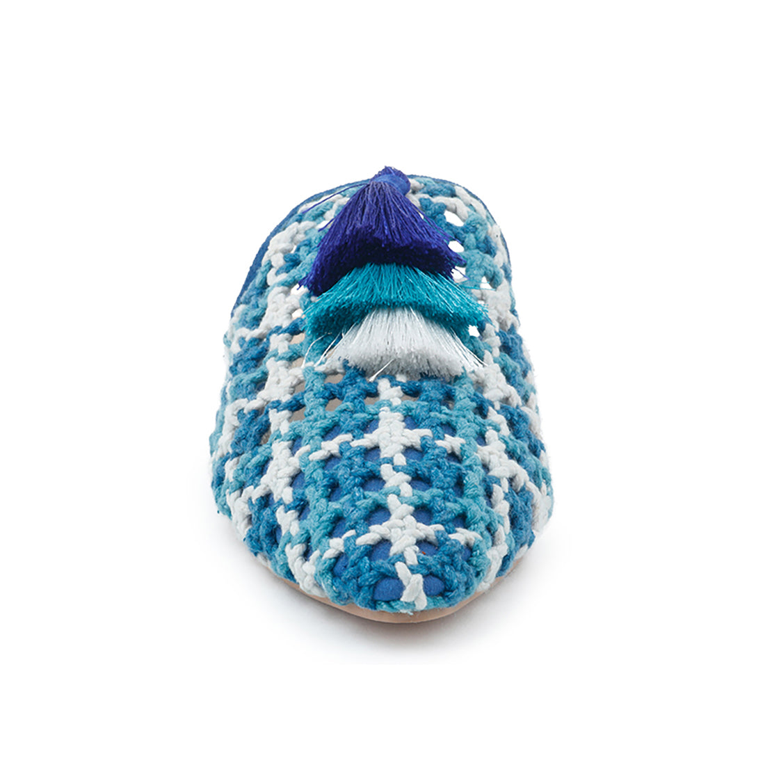 mariana woven flat mules with tassels #color_blue