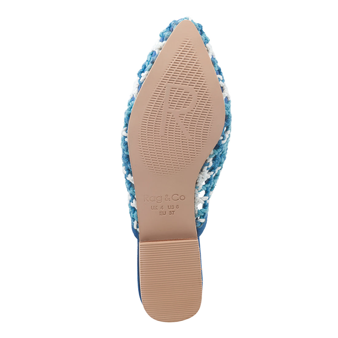 mariana woven flat mules with tassels #color_blue