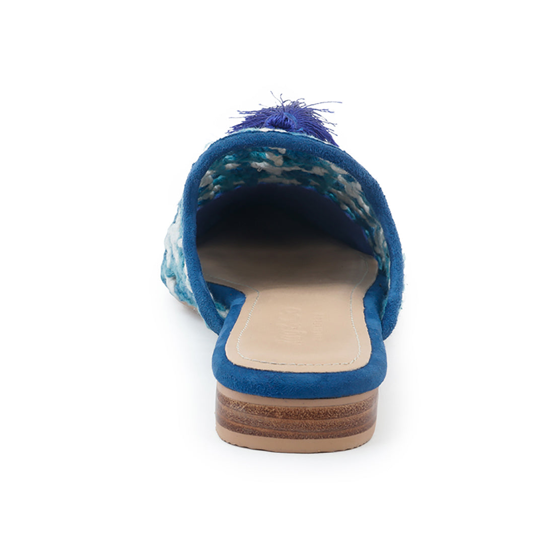 mariana woven flat mules with tassels #color_blue