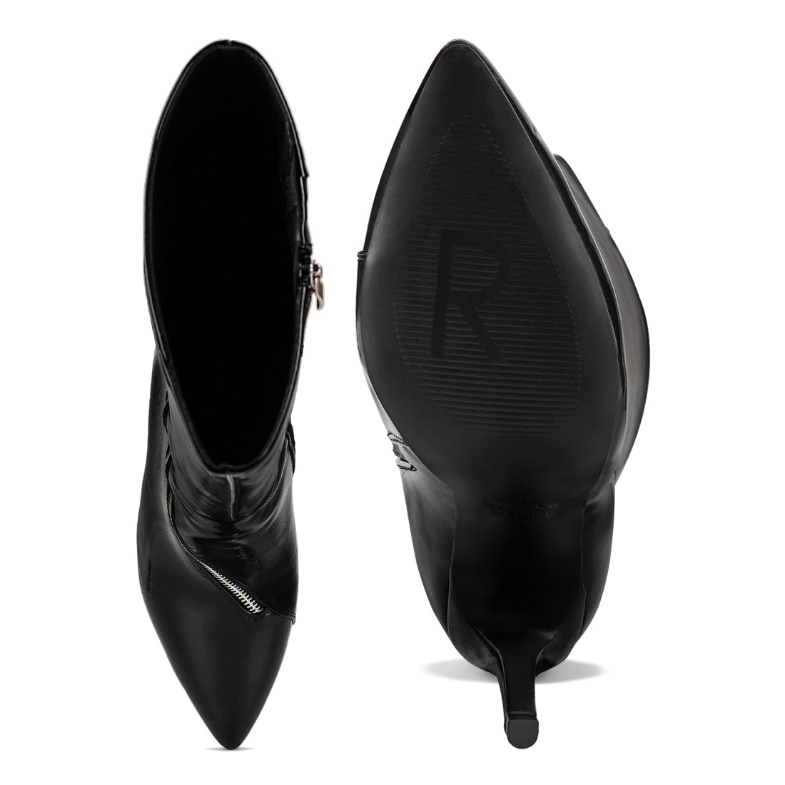 zip around calf boot#color_black