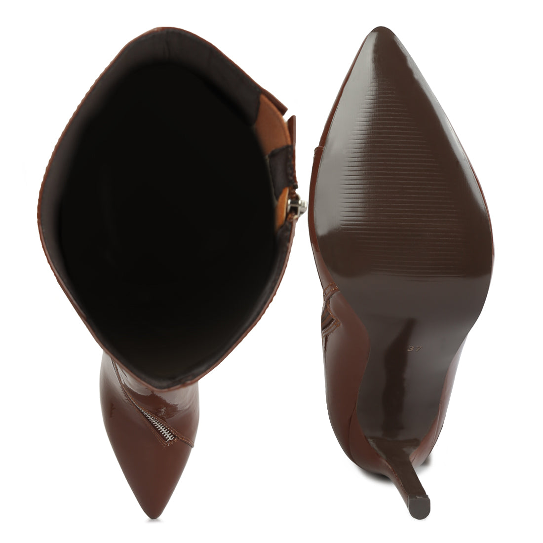 zip around calf boot#color_tan