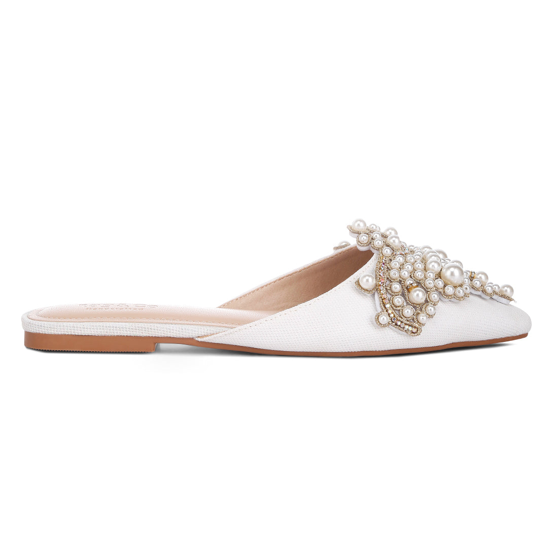embellished delicate pearl mules#color_white