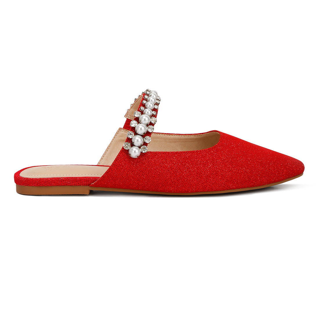 mary jane cut out embellished mules#color_red