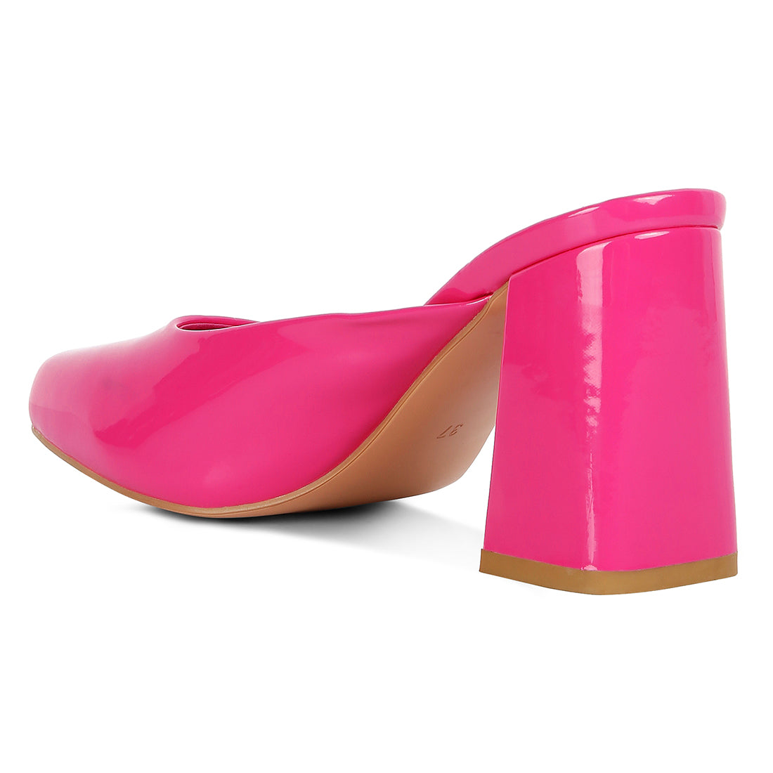 patent block heels#color_fuchsia