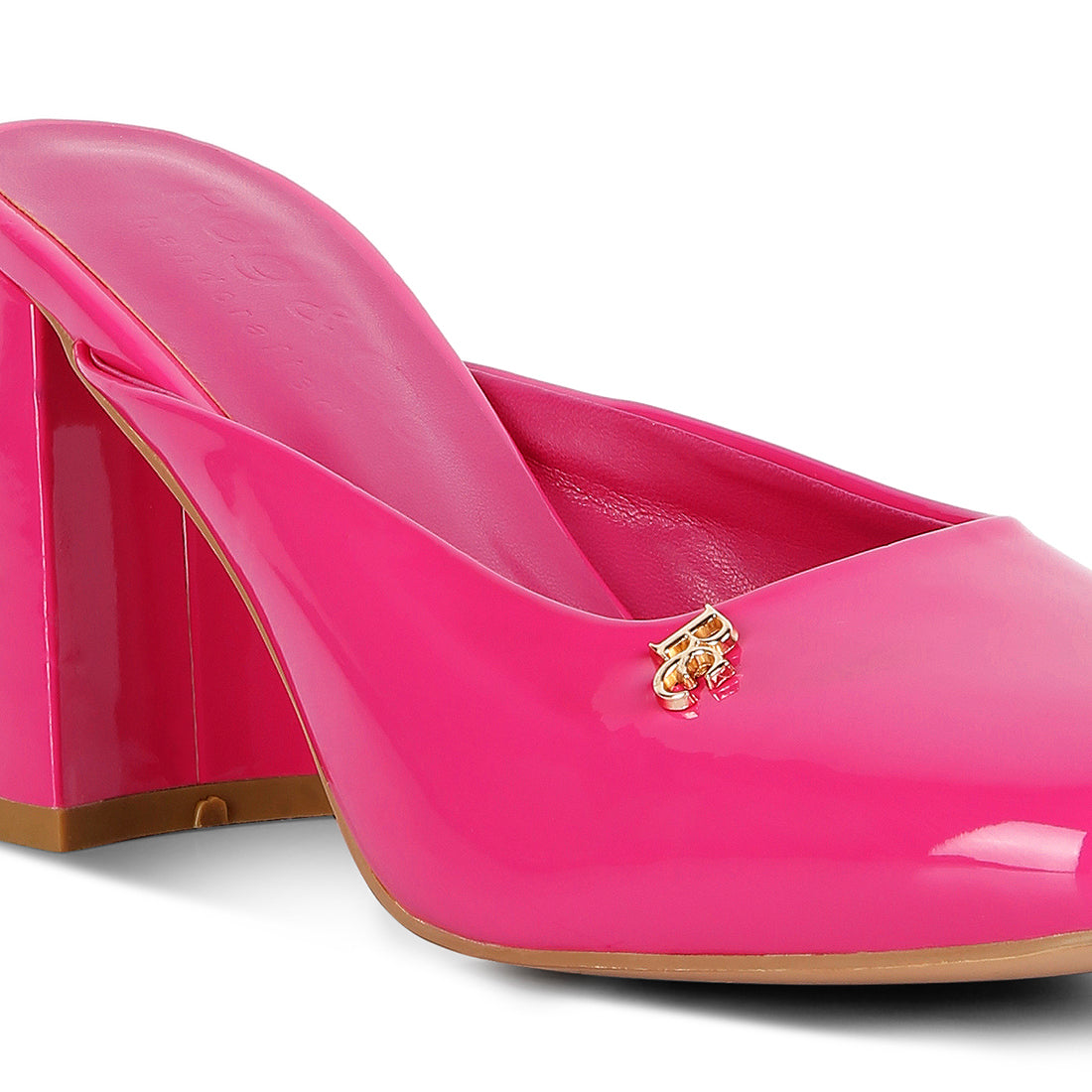 patent block heels#color_fuchsia