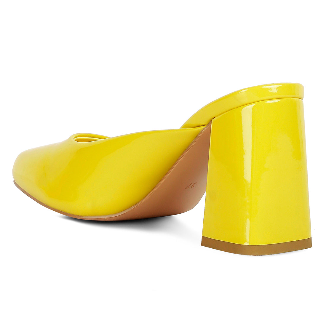 patent block heels#color_yellow