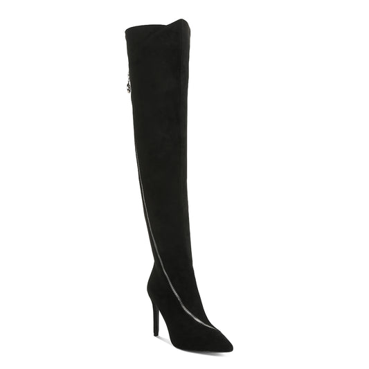 zip around long boot#color_black