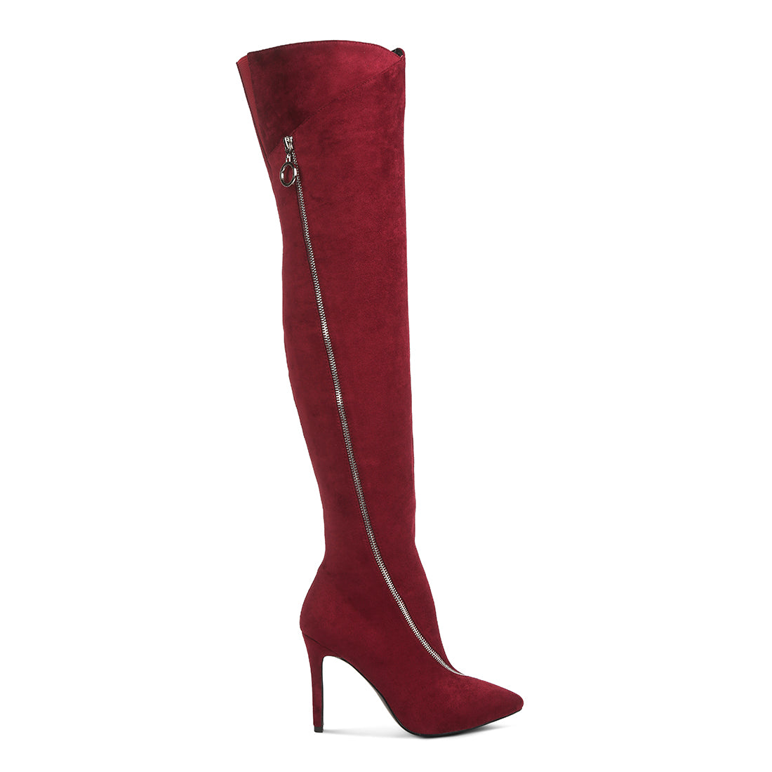 zip around long boot#color_burgundy