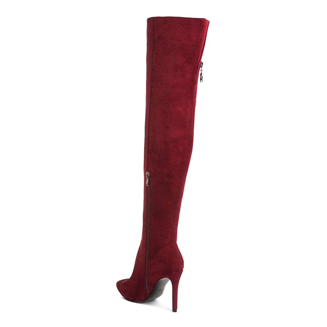 zip around long boot#color_burgundy