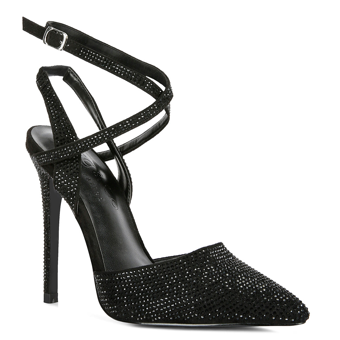diamante studded high heeled sandal#color_black