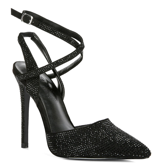diamante studded high heeled sandal#color_black