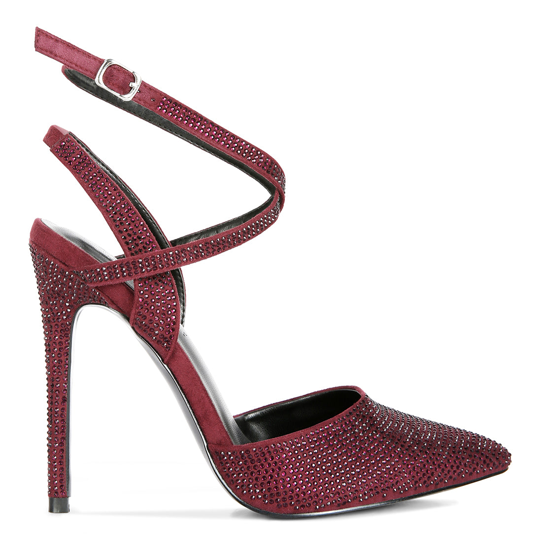 diamante studded high heeled sandal#color_burgundy