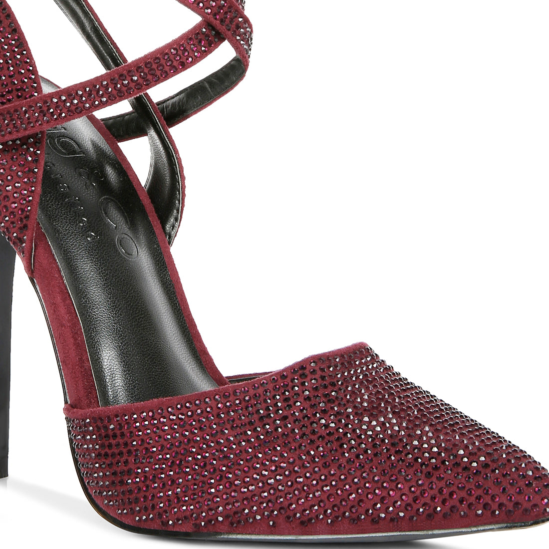 diamante studded high heeled sandal#color_burgundy