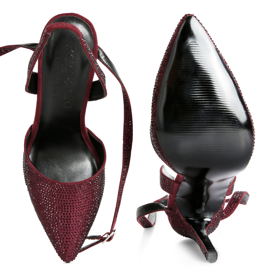 diamante studded high heeled sandal#color_burgundy