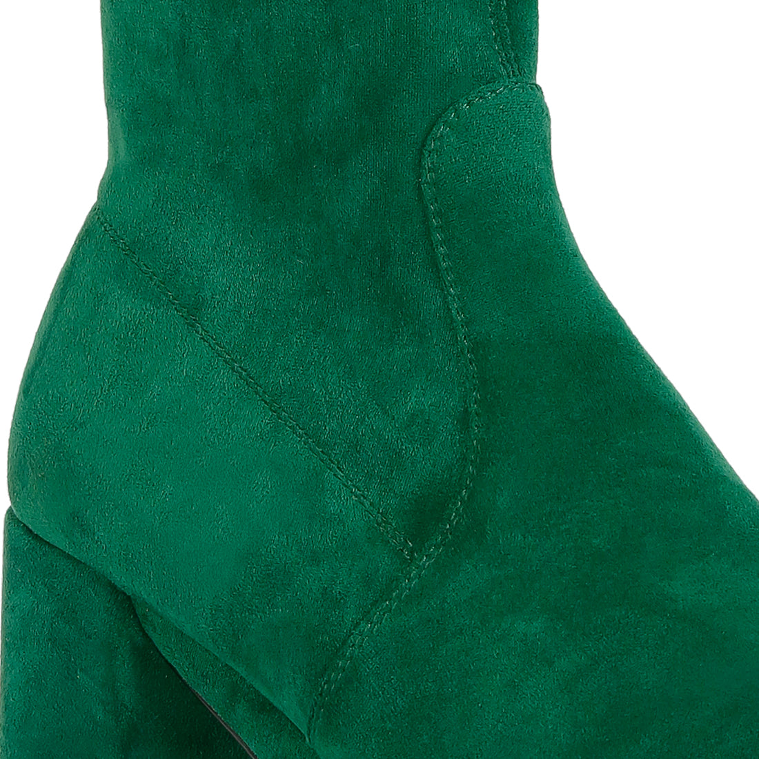 stretch suede ankle boots#color_green