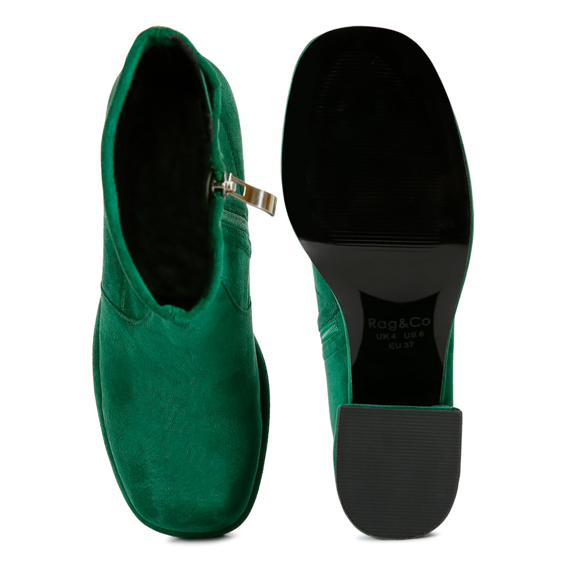 stretch suede ankle boots#color_green