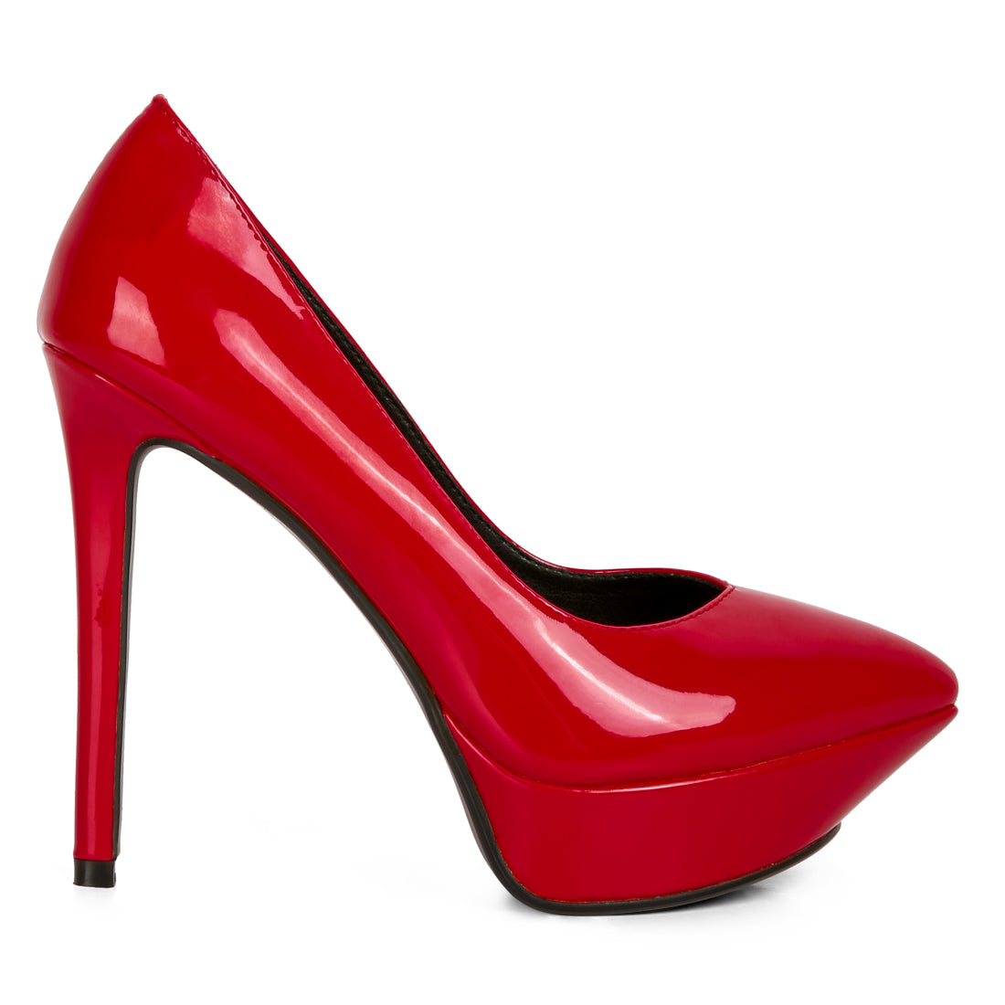 patent stiletto sandals#color_red