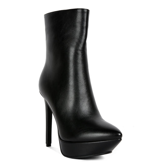 High heeled ankle boot#color_black