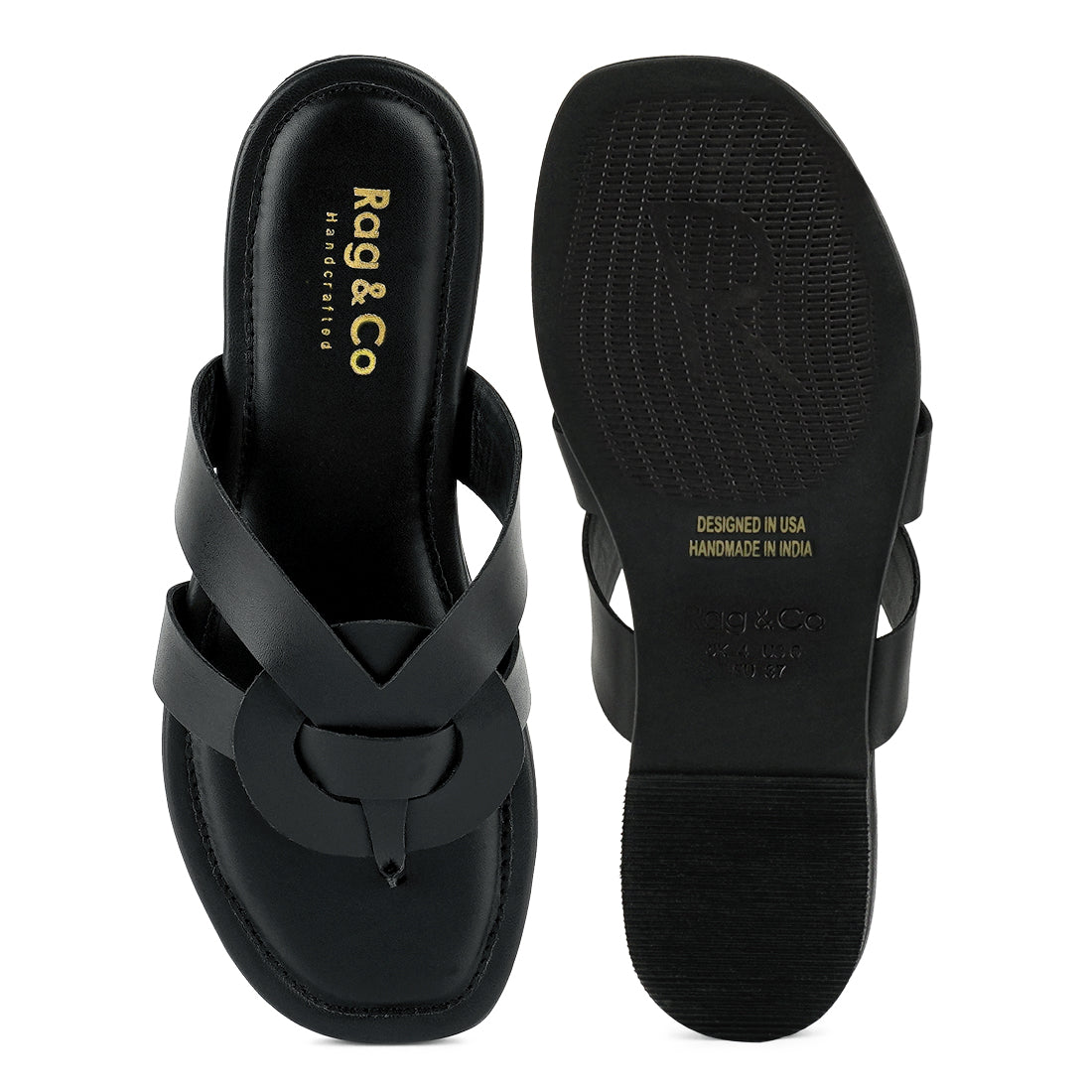angeles flat slip ons#color_black