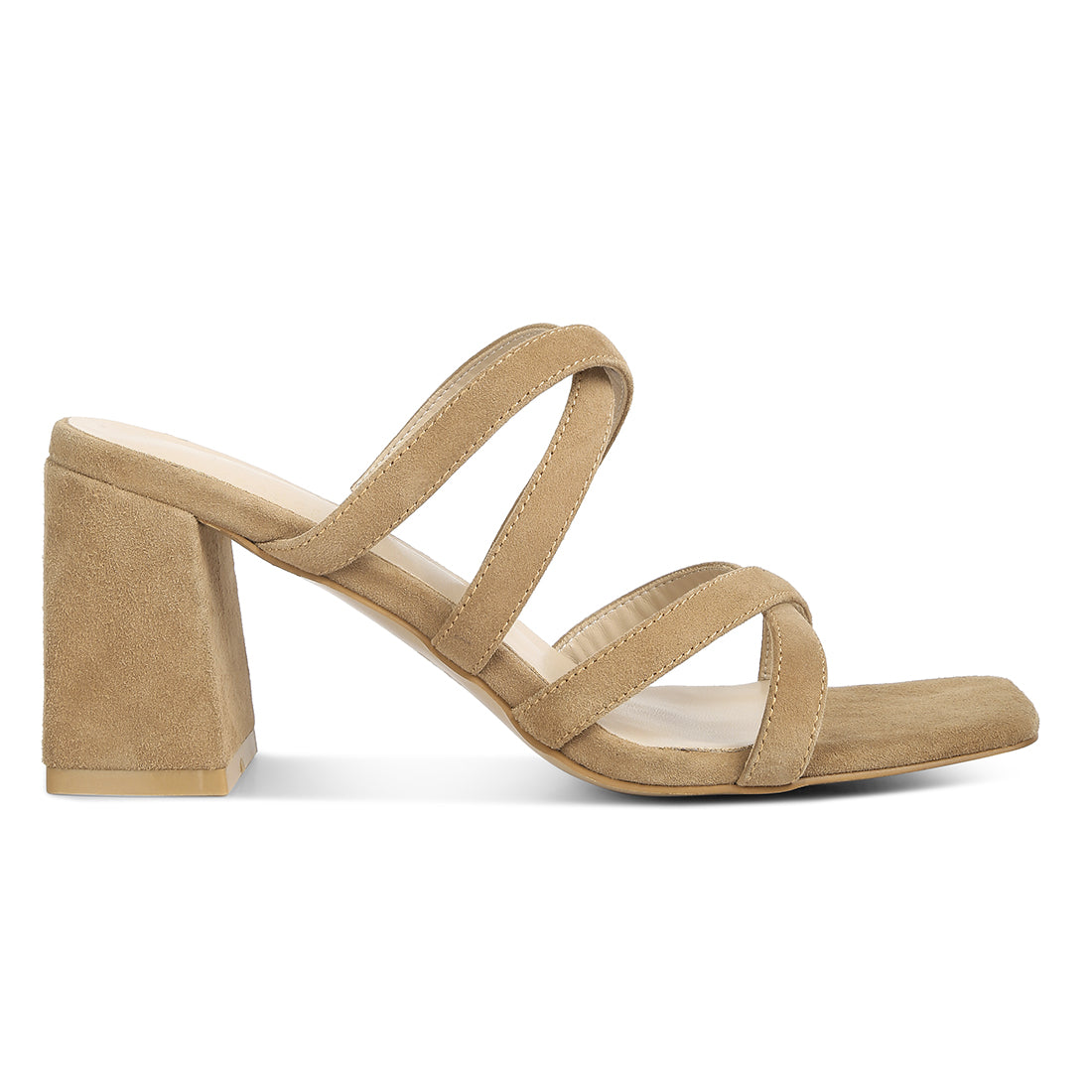 strappy casual block heel sandals#color_camel