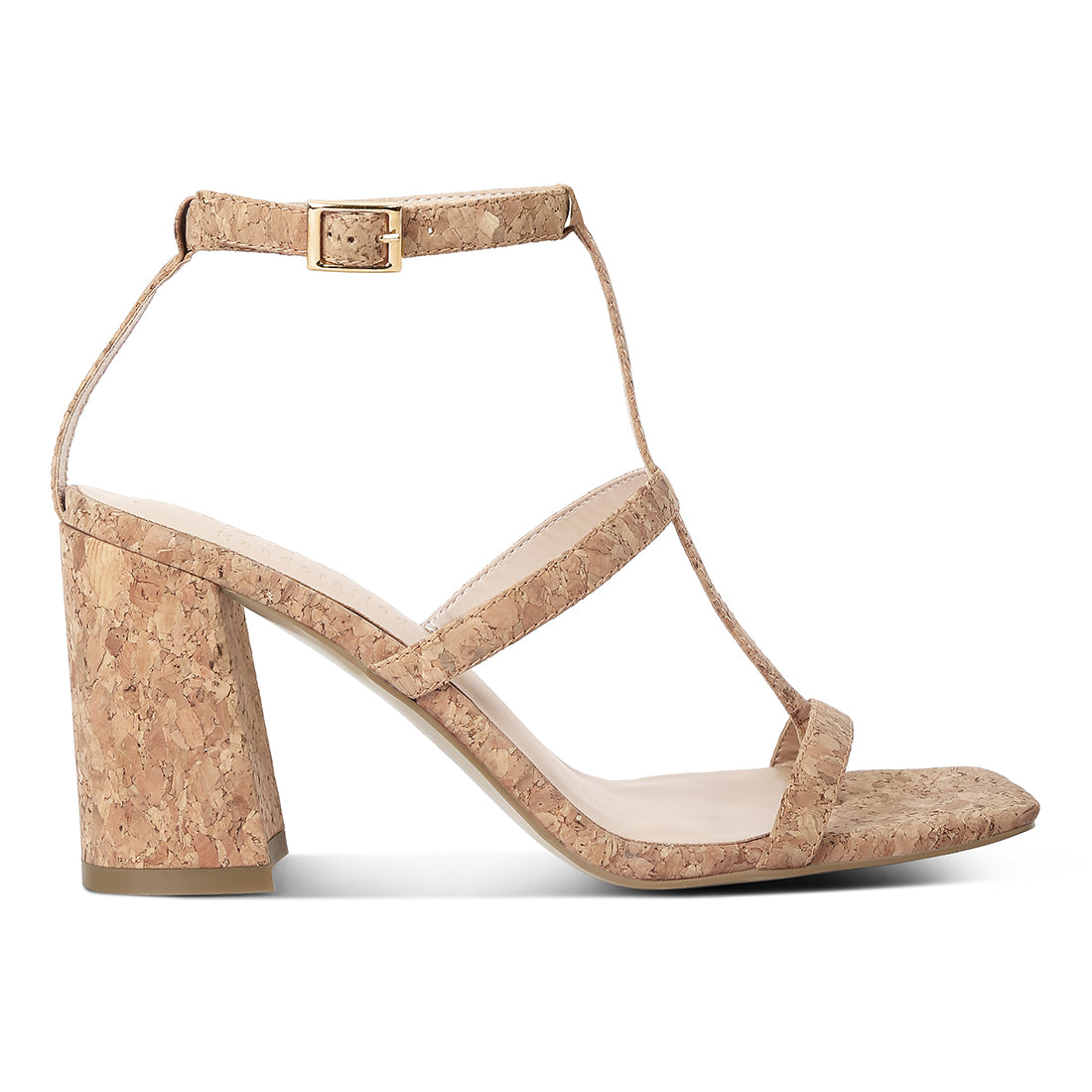 open square toe block heel sandals#color_beige