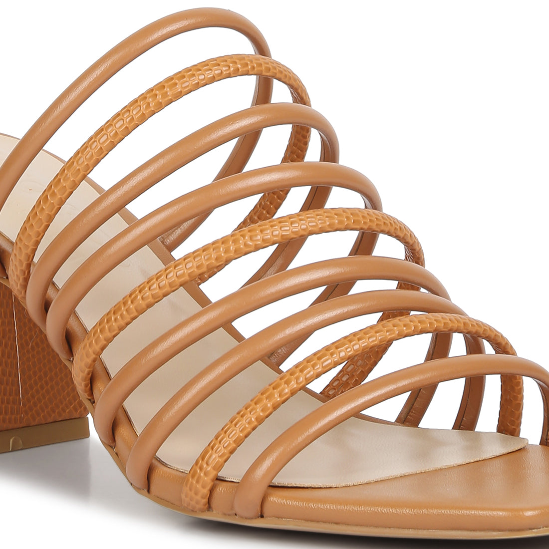 strappy slip on sandals#color_tan
