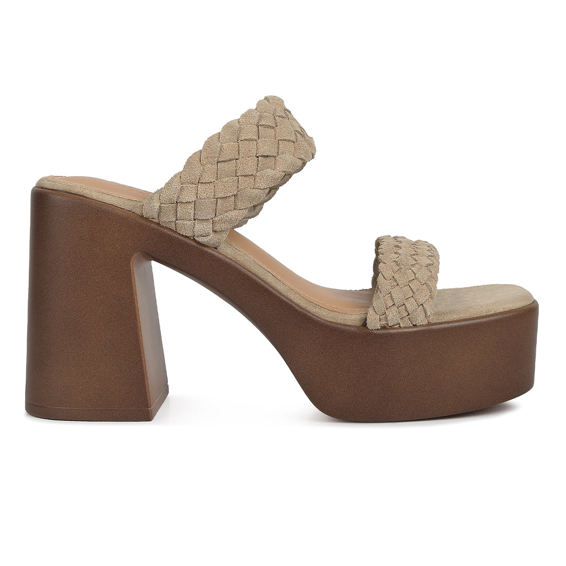 braided detail platform sandals#color_beige