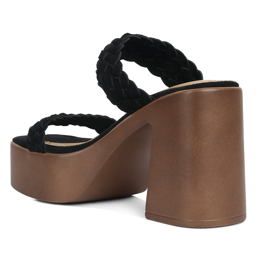 braided detail platform sandals#color_black