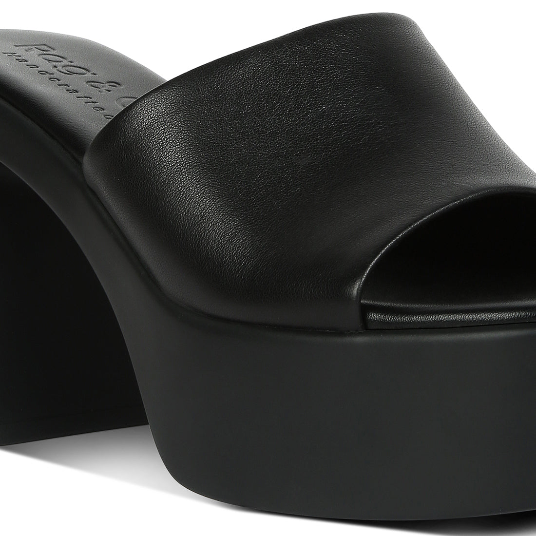 slip on block heel sandals#color_black