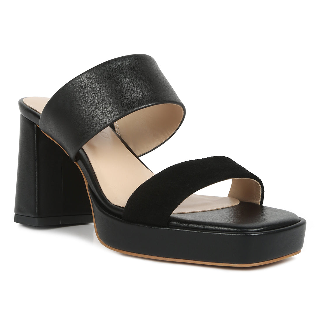 slip on platform sandals#color_black