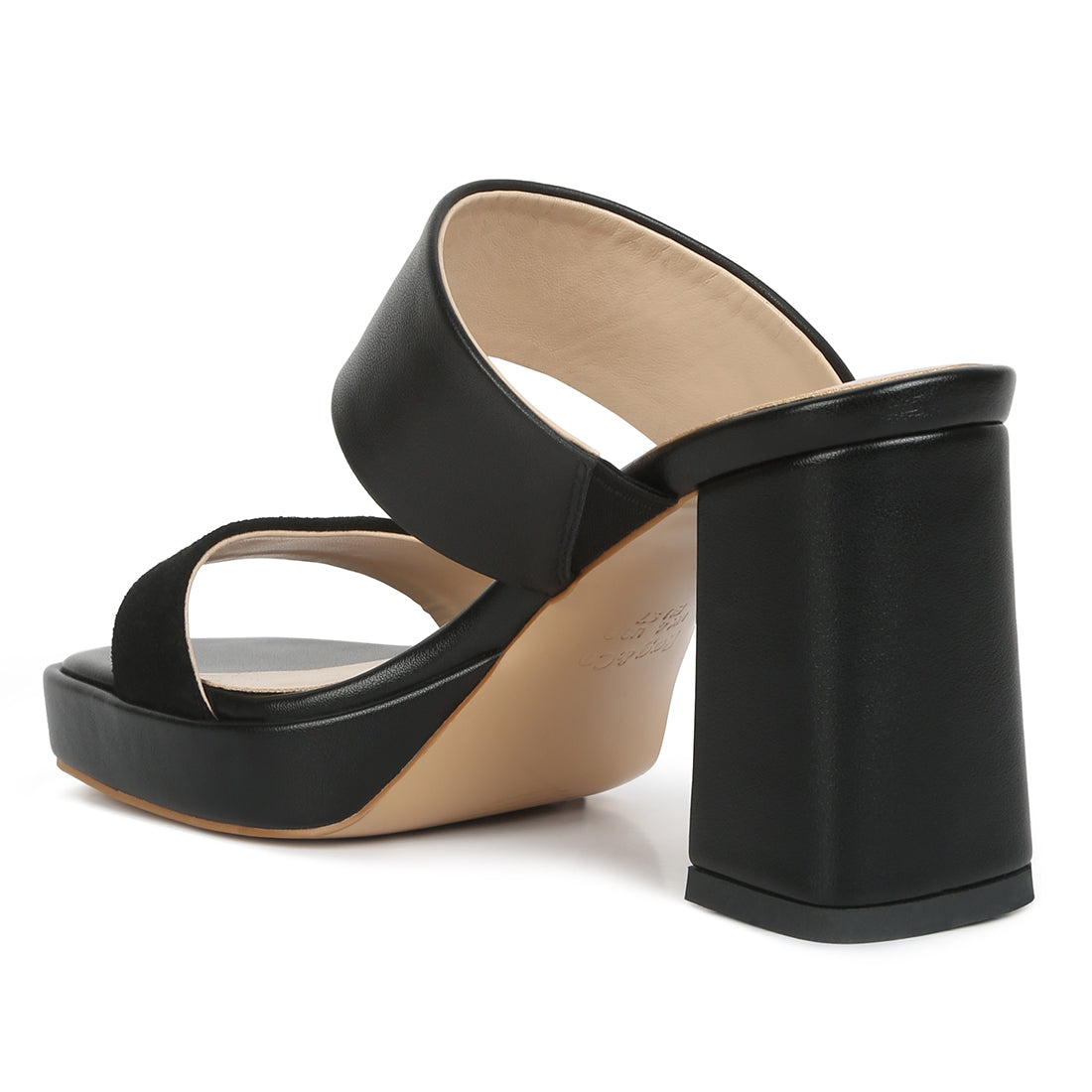 slip on platform sandals#color_black