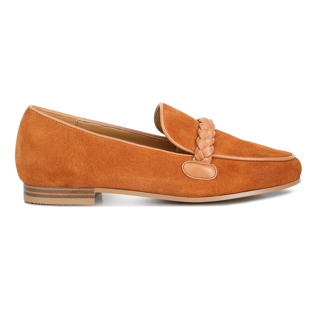 braided detail loafers#color_tan