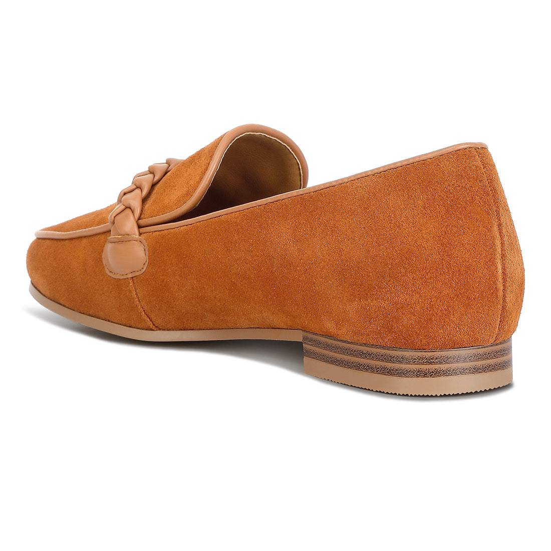 braided detail loafers#color_tan